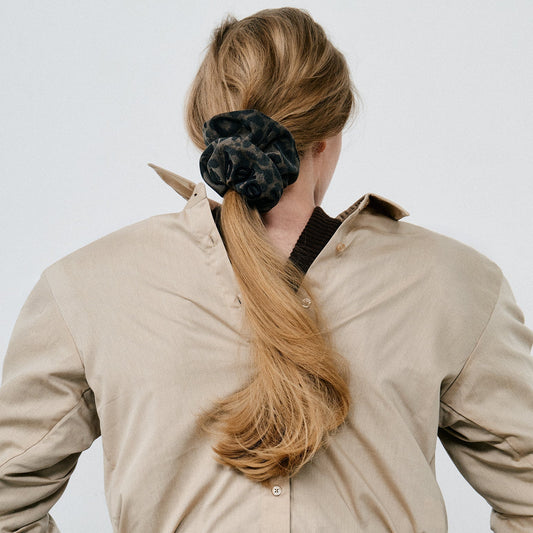 Leopard Scrunchie〈Brown〉