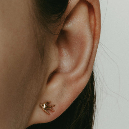 【受注商品】tsubame pierce(silver/gold)